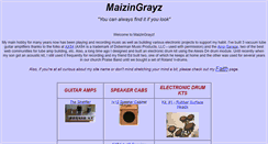 Desktop Screenshot of maizingrayz.com