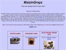 Tablet Screenshot of maizingrayz.com